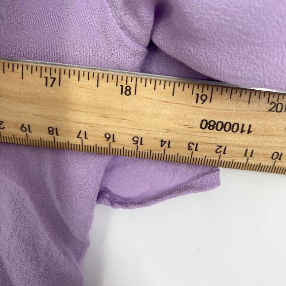 L’Academie Top Women’s Small Helena Halter Ruffle Lilac Lavender Purple Feminine - Picture 7 of 8